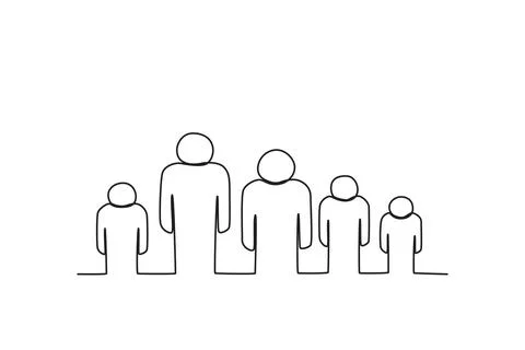 Human population on earth Stock Illustration