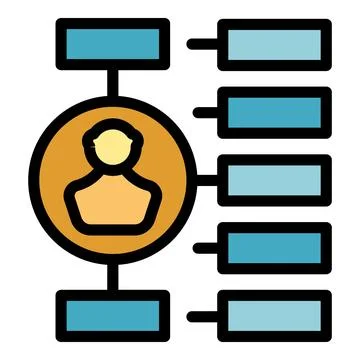 Human population icon vector flat Stock Illustration