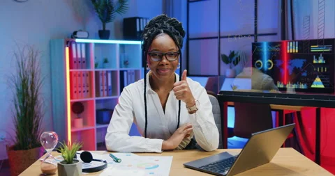 Human portrait of attractive smiling happy successful high-skilled stylish Stock Footage 166609754