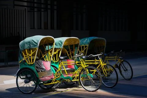 Human-powered tricycle Stock Photos