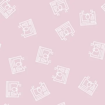 Human presentation line seamless pattern sign 스톡 일러스트
