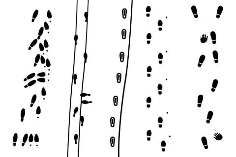 Human prints Stock Illustration