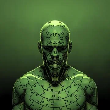 Human puzzle Stock Illustration