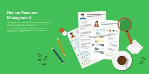 Human Recource Management Stock Illustration