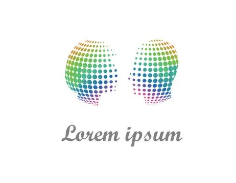 Human relation logo Stock Illustration