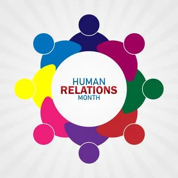 Human Relations Month Illustrazione stock