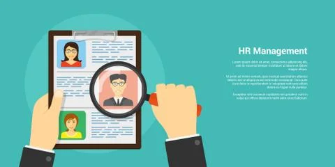 Human resource concept Stock Illustration