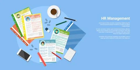 Human resource concept Stock Illustration
