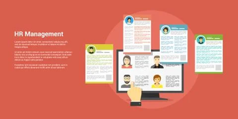 Human resource concept Stock Illustration