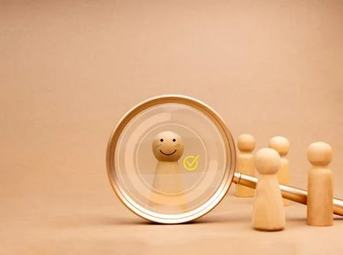 Human resource (HR), hiring, selection, recruitment, CRM, right people and .. Stock Photos