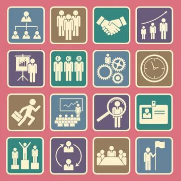 Human resource icon Stock Illustration