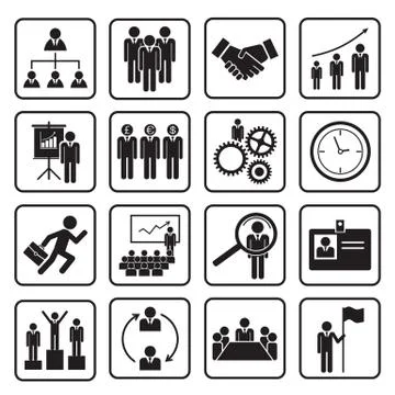 Human resource icon Stock Illustration