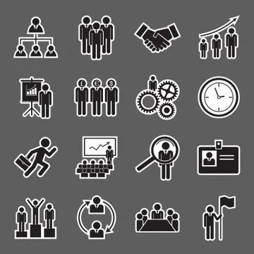 Human resource icon Stock Illustration