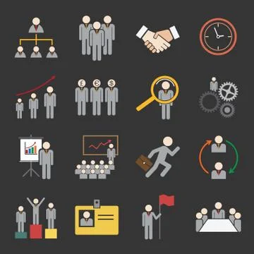 Human resource icon Stock Illustration