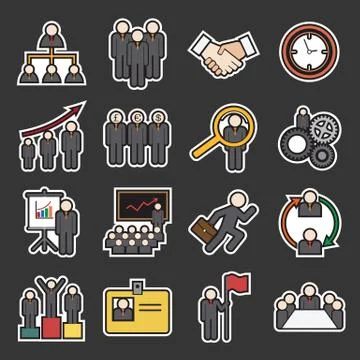 Human resource icon Stock Illustration