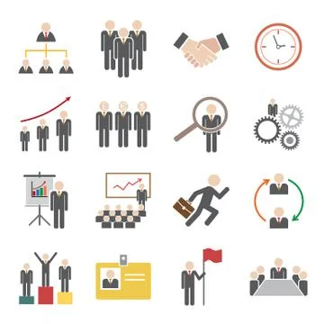 Human resource icon Stock Illustration