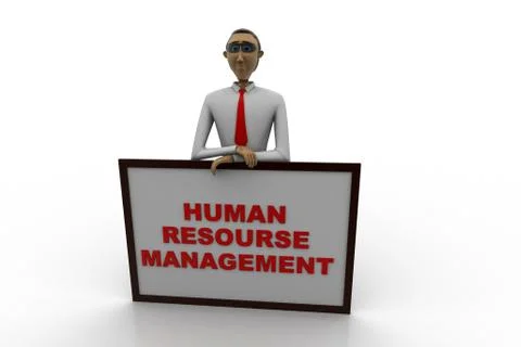 Human resource management concept Free Stock Illustration