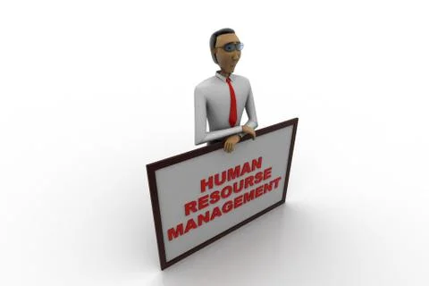 Human resource management concept Free Stock Illustration