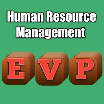 Human resource management , EVP Illustrazione stock