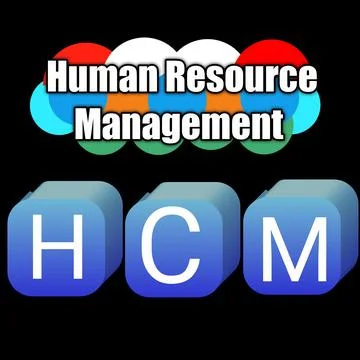 Human resource management , HCM Illustrazione stock