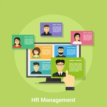 Human Resource Management Stock Illustration
