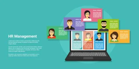 Human resource management Stock Illustration