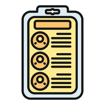 Human resource management list on clipboard icon Stock Illustration