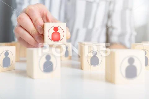 Human resource management. Looking for talented employee Stock Photos