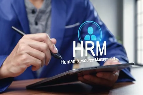 Human Resource Management Process Using Digital Technology Tools Stock Photos