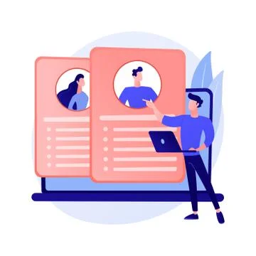 Human resource management vector concept metaphor. Stock Illustration