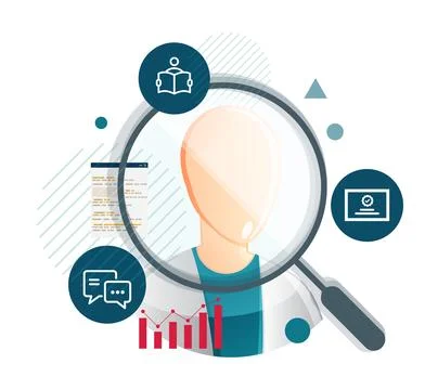 Human Resource Selection - Candidate Interview Stock Illustration