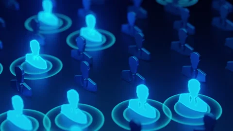 Human resource selection in network concept Stock-Footage 287210317