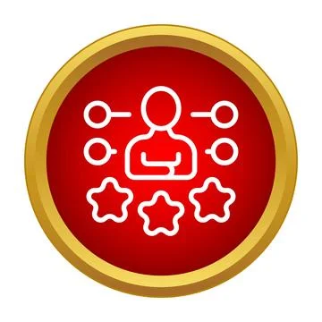 Human resource skills evaluation candidate talent icon Stock Illustration