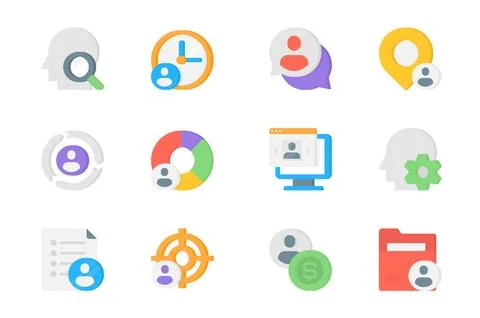 Human resources 3d icons set. Pack flat pictograms of search employee, cand.. イラスト素材