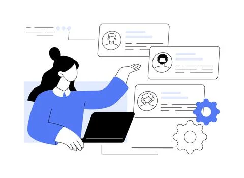 Human resources abstract concept vector illustration. Stock Illustration