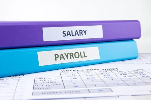 Human resources and payroll documents Stock Photos
