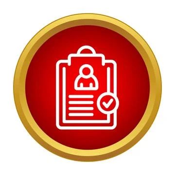 Human resources application form with checkmark concept Stock Illustration
