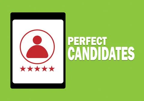 Human resources concept with Five Star rating person Stock Illustration