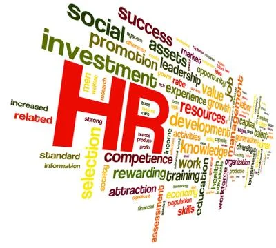 Human resources concept in tag cloud Stock Illustration