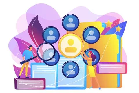 Human resources concept vector illustration. Stock Illustration