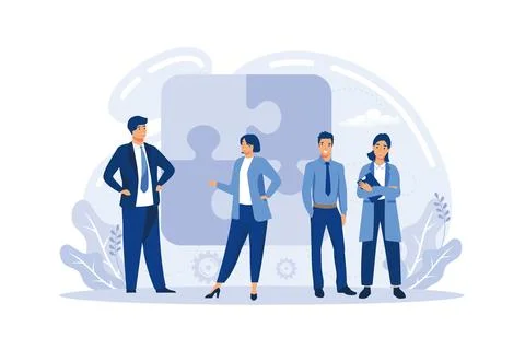 Human resources Concept for web page, banner, presentation, social media, d.. Stock Illustration