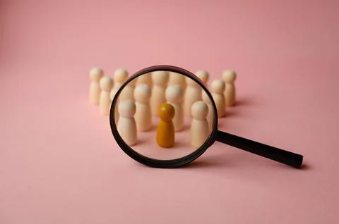 Human resources, a conceptual background for recruiting employees to a comp.. Stock Photos