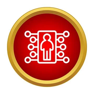 Human resources connecting to digital network icon イラスト素材