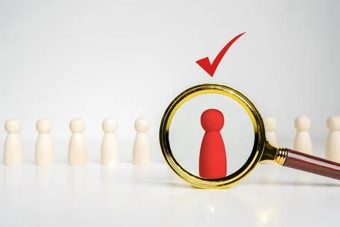 Human resources, CRM, market segmentation and social media concept. Stock Photos