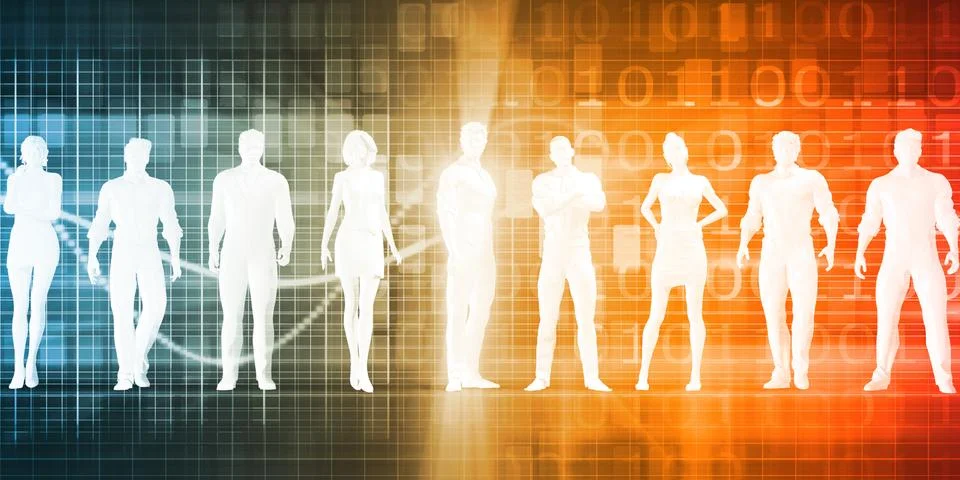 Human Resources Department Illustrazione stock