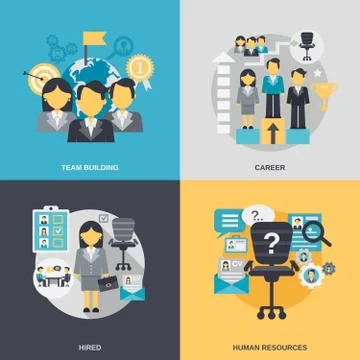 Human Resources Flat Illustration