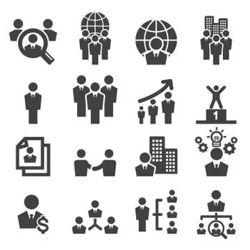 Human resources icon Stock Illustration