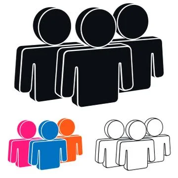 Human Resources Icon, Vector Illustration Stock Illustration