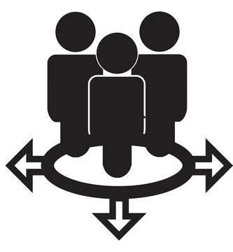 Human resources icon on white background. human resources sign. flat style. Stock Illustration