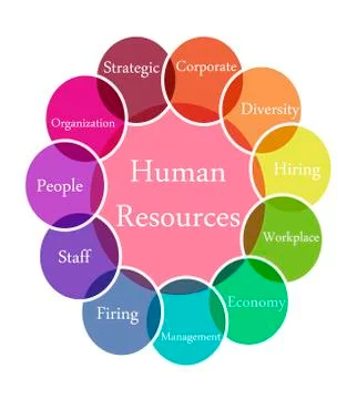 Human resources illustration Stock Illustration
